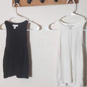 NWOT - Two Topshop High Neck Racerback Tanks